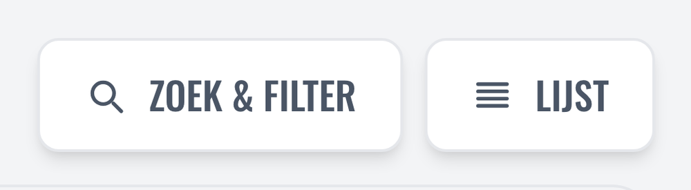 De knop ZOEK & FILTER staat rechtsboven de kaart